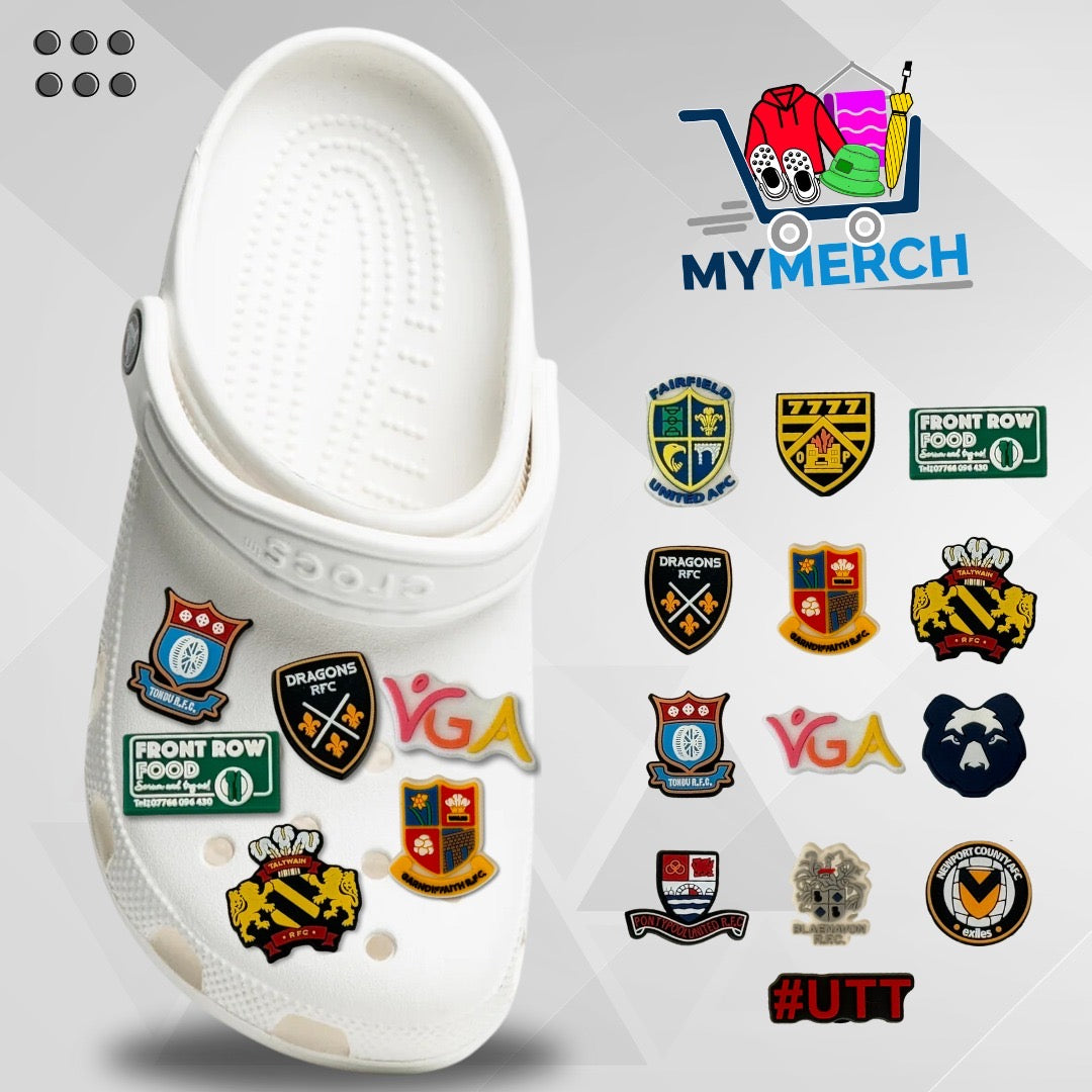 Custom Croc Charms Personalised Shoe Accessories for Sports Teams