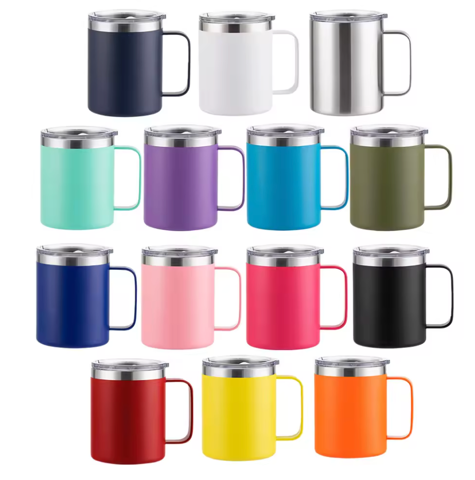 Customise Logo 12oz Thermal Coffee Mug Stainless Steel -  wrapmyphone.com