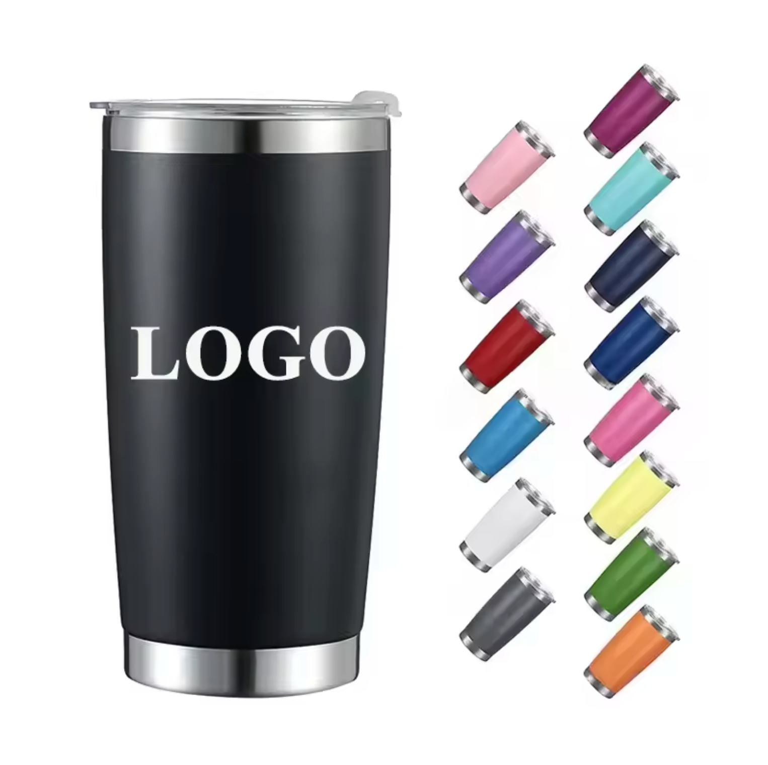 100 Custom logo YETYS 20oz Stainless Steel Coffee Cups - Set of 100 (20oz) | My Merch -  wrapmyphone.com