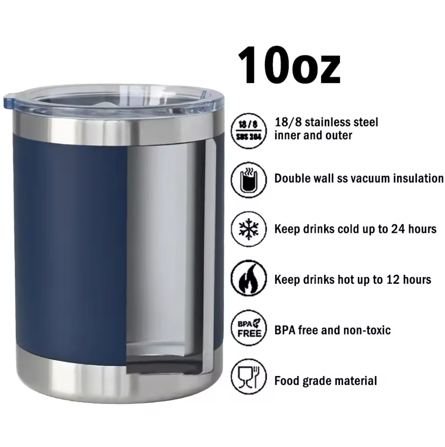 100 Customised 10oz Tumbler Stainless Steal Coffee Mug With Your Logo -  wrapmyphone.com