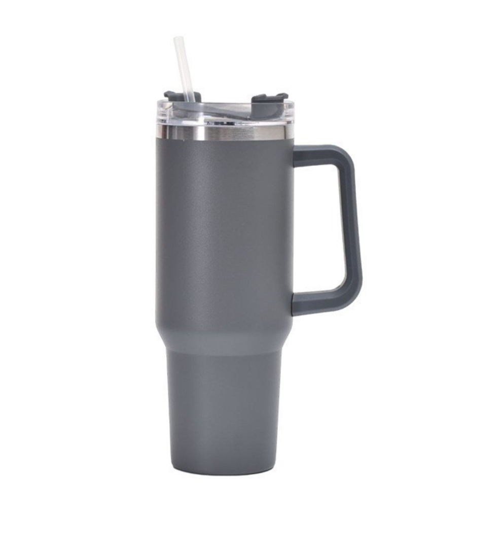 Custom Vacuum Insulated 40oz Quencher Travel Mug Flowstate Stainless Steel Tumbler With Straw And Handle -  wrapmyphone.com