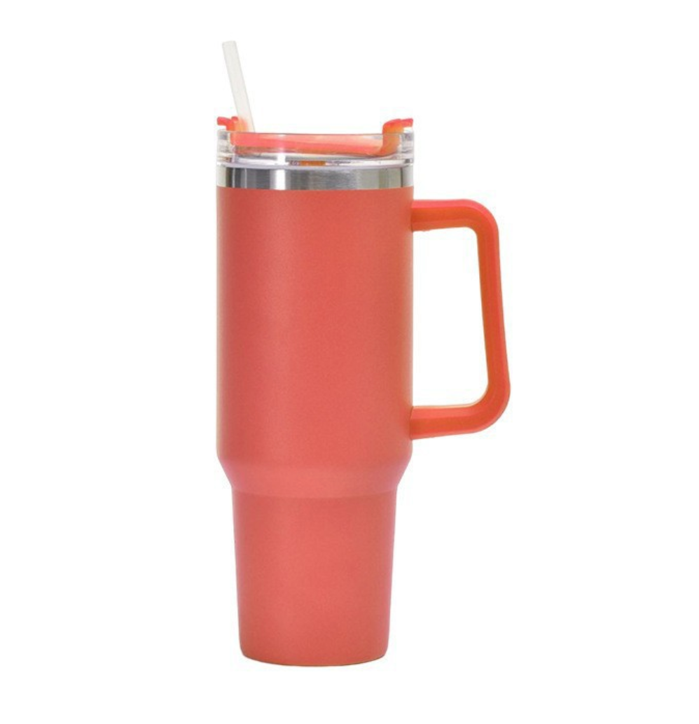 Custom Vacuum Insulated 40oz Quencher Travel Mug Flowstate Stainless Steel Tumbler With Straw And Handle -  wrapmyphone.com