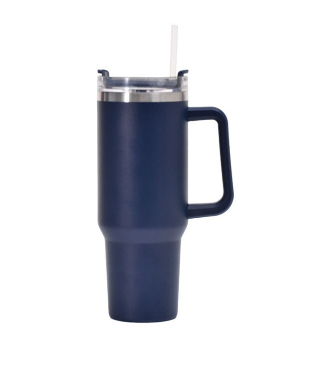 Custom Vacuum Insulated 40oz Quencher Travel Mug Flowstate Stainless Steel Tumbler With Straw And Handle -  wrapmyphone.com