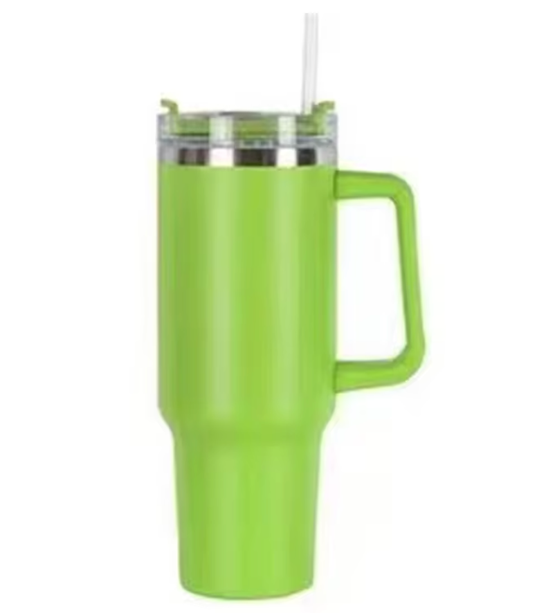 Custom Vacuum Insulated 40oz Quencher Travel Mug Flowstate Stainless Steel Tumbler With Straw And Handle -  wrapmyphone.com