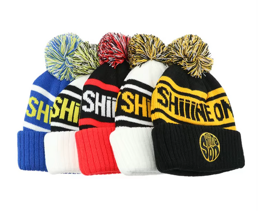 Customised Fleece-Lined Bobble Hats for Sports Teams